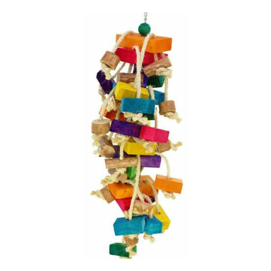 1866 Wood Monster Bonka Bird Toys Cages Toy Chewy Shred Amazon Macaw Cockatoo image {4}