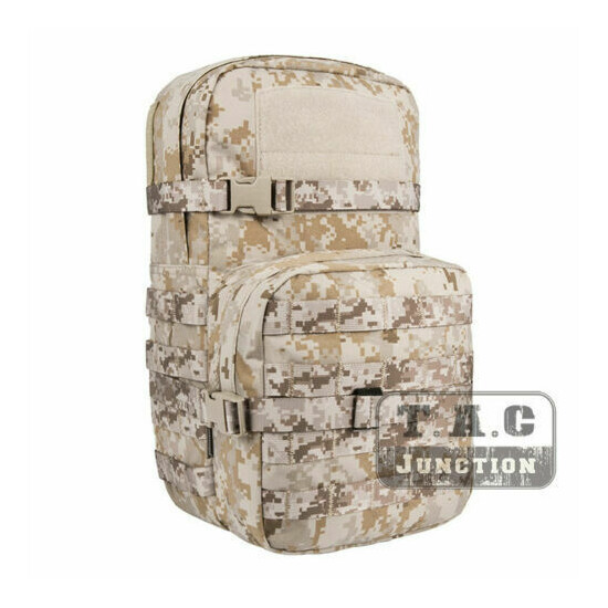 Emerson Tactical Modular Assault Backpack Pack w/ 3L Hydration Bag Water Carrier image {12}