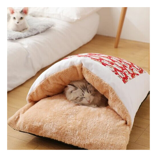 Cat Bed House Cute Sofa Bag Washable Winter Warm Sleeping Bag Free Shipping.. image {1}