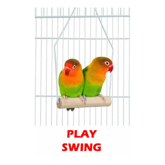 Large Portable Bird Flight Toys Ladder Cage Canary Aviary Cockatiel LoveBird  image {6}