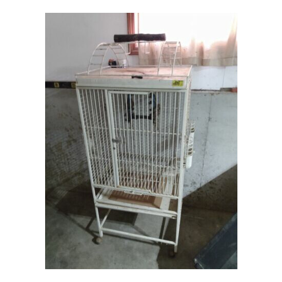 Bird Cages (Used) Hanging branches included image {1}