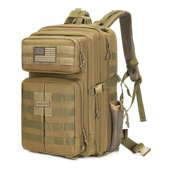 MOSISO Tactical Backpack, 40L 2-Layer Molle Rucksack Daypack Shoulder Bag Thumb {16}