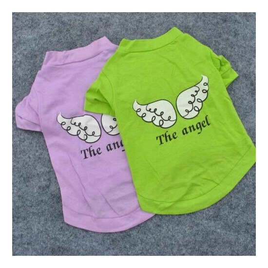 New Small Dog Cat Pet Love Mum Clothes Camouflage Vest Lace Dress Shirt Apparel image {2}