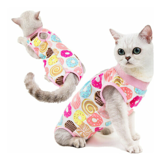 Pet Cat Surgery Post Operative Clothes Cat Recovery Suit Cotton Dog Care Clothes image {3}