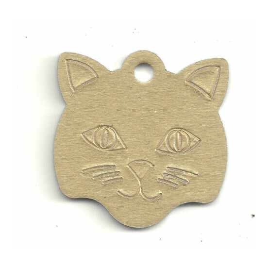 Small Kitten Face Kitty Cat Pet ID Tag FREE SHIPPING USA image {5}