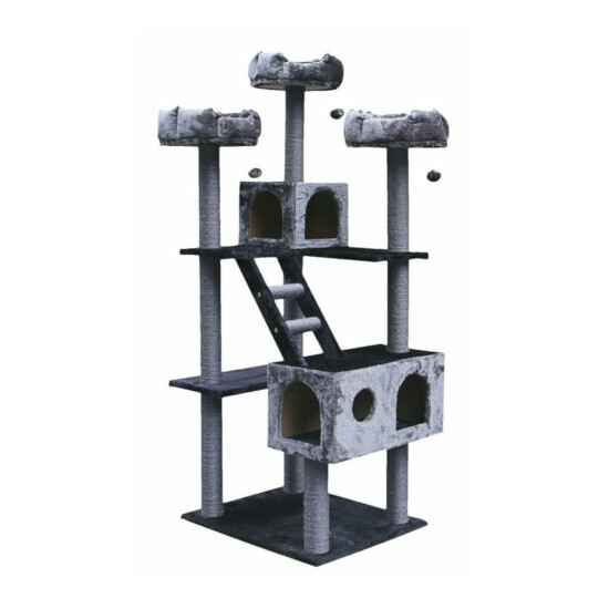 73" TALL BEVERLY HILLS CAT TREE, 1 COLOR CHOICE - FREE SHIPPING IN THE U.S. image {2}