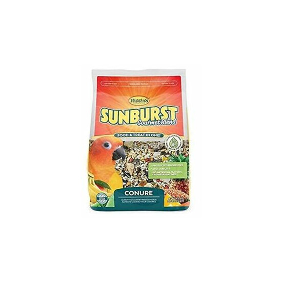 Higgins Sunburst Conure Bird Food conure tiel seed fruits and veggies 3lb sale image {1}