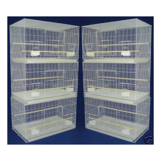Lot of 6 Aviary Canary Finch Parakeet Budgie Breeding Bird Fight Cages 24x16x16" image {1}