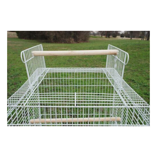 57-Inch Large Open Square PlayTop Perch Parrot Bird Rolling Stand Cage Parakeet  image {2}