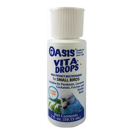 Oasis Vita-Drops for Small Birds 2oz (Free Shipping in USA) image {2}