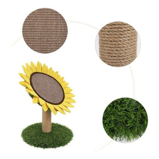 Lovely Caves Sunflower Cat Scratching Post Cat Scratcher Cat Tree image {3}