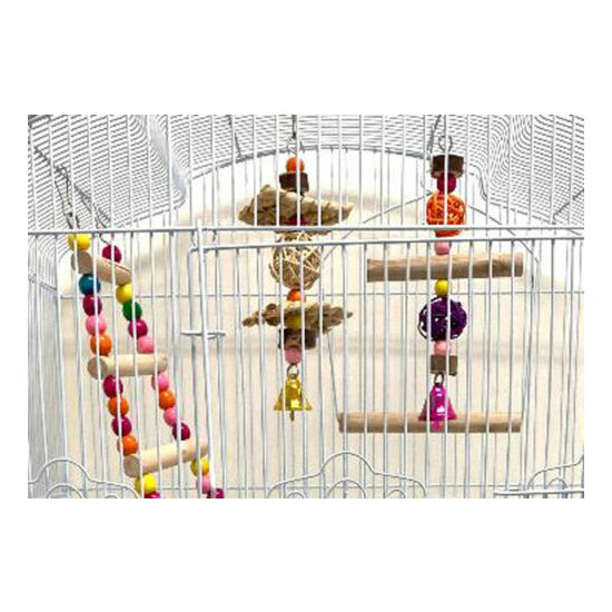 Large Portable Bird Flight Toys Ladder Cage Canary Aviary Cockatiel LoveBird  image {4}