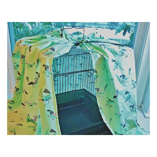 JUMBO Bird CAGE COVER ONLY 100% Cotton Print image {2}
