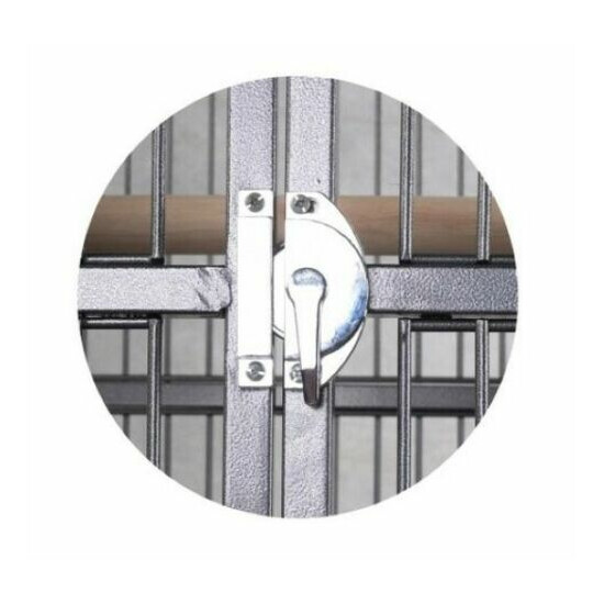 Stainless Steel Half Circle Security Switch Latch Metal Bird Cage Door Lock  image {2}