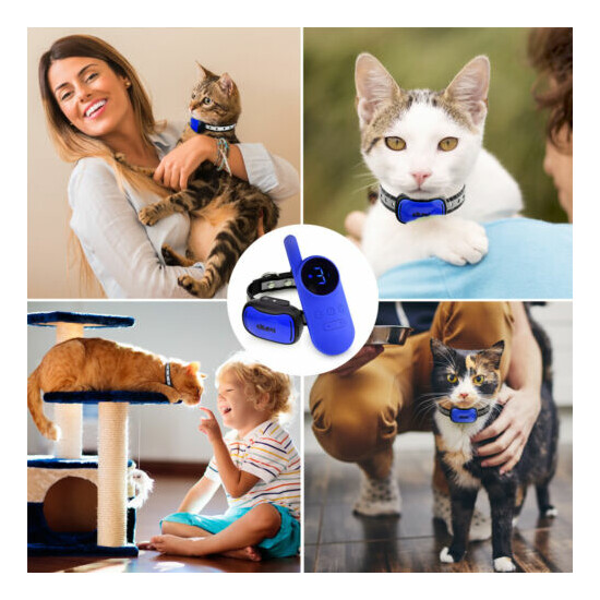 Vibrating Cat Collar - NO Shock - Cat Training Collar w/ Remote - Fits All Cats image {3}