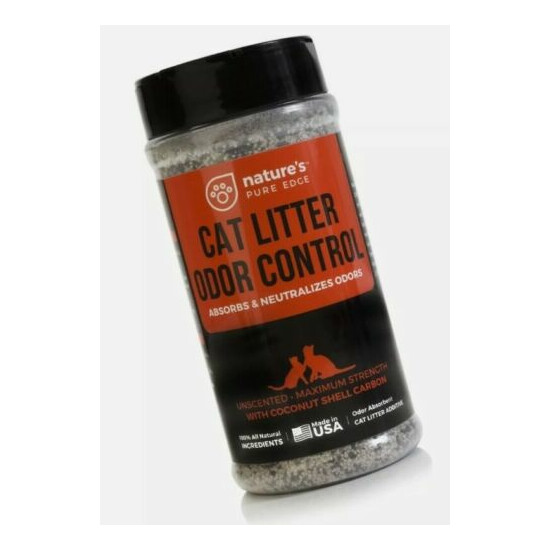 Nature's Pure Edge Cat Litter Deodorizer - Non-Toxic Odor Neutralizer, 16oz, NWT image {1}