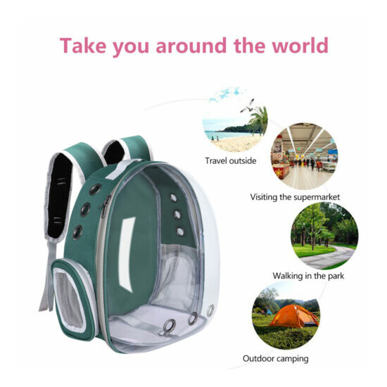 Dog Cat Backpack Carrier Bubble Pet Outdoor Travel Space Capsule Astronaut Bag image {3}