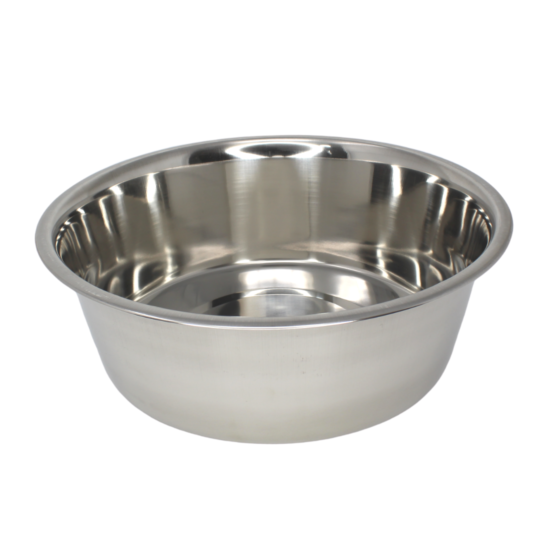 800012 Stainless Steel Standard 5 Quart Bowl Cage Cup Dish Bird Dog Food Water image {1}