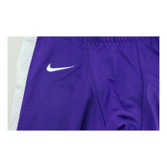 NIKE TEAM Men's Open Field Football Pants M L 3XL Purple White Swoosh Logo MP$70 image {4}