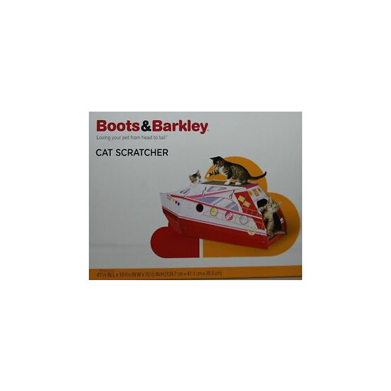 Boots & Barkley Yacht Meow Love Cruiser Scratcher Boat NIB image {1}