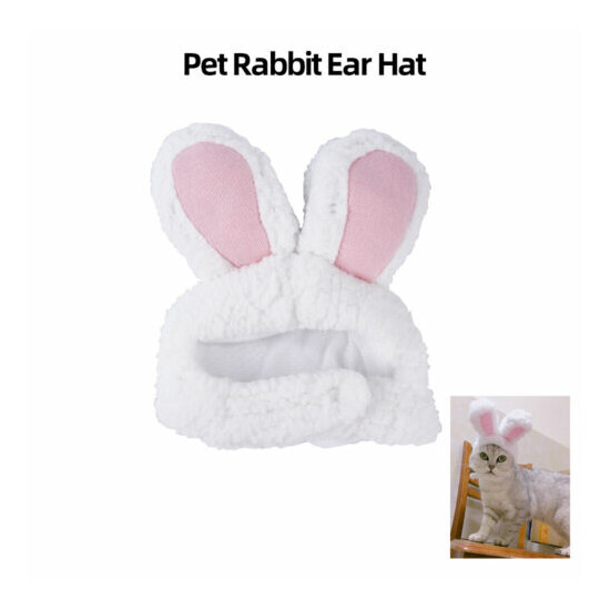Cute Pet Ears Hat for Cat Clothes Fancy Pet Bunny F0Z5 image {1}