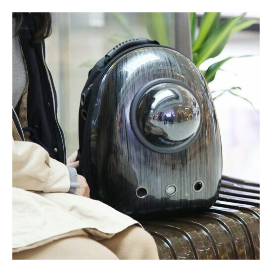 1Pc Pet Travel Space Capsule Convenient Cat Carrier Breathable Puppy Backpack image {3}