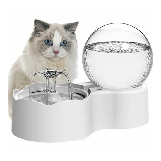 Cat Water Dispenser Automatic Pet Dog Water Fountain Filter Smart Drinking Bowl image {2}
