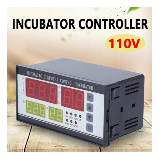 110V Automatic &Manual Incubator Digital Temperature Controller Thermostat Alarm image {2}