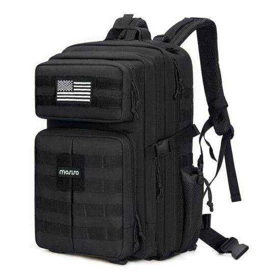 MOSISO Tactical Backpack, 40L 2-Layer Molle Rucksack Daypack Shoulder Bag image {1}