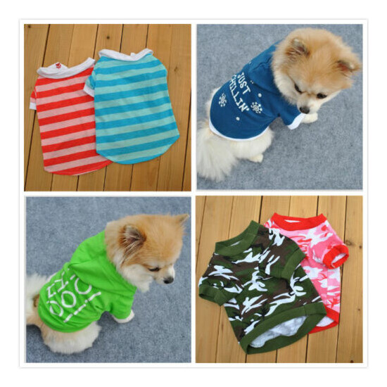 Hot Summer Various Pet Puppy Small Dog Cat Pet Camouflage Clothes Vest Apparel  image {1}