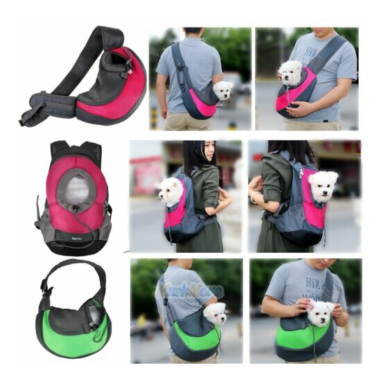 Pet Dog Cat Puppy Carrier Comfort Travel Tote Shoulder Bag Sling Backpack S/L US image {2}