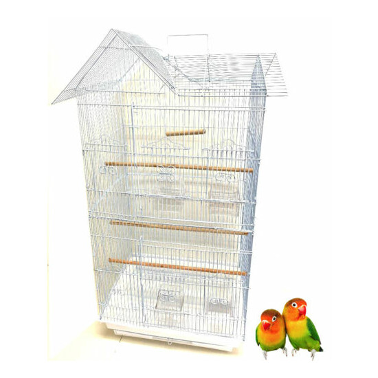 38" Canary Parakeet LoveBird Cockatiel Finch Aviary Budgie Bird Flight Cage  image {1}