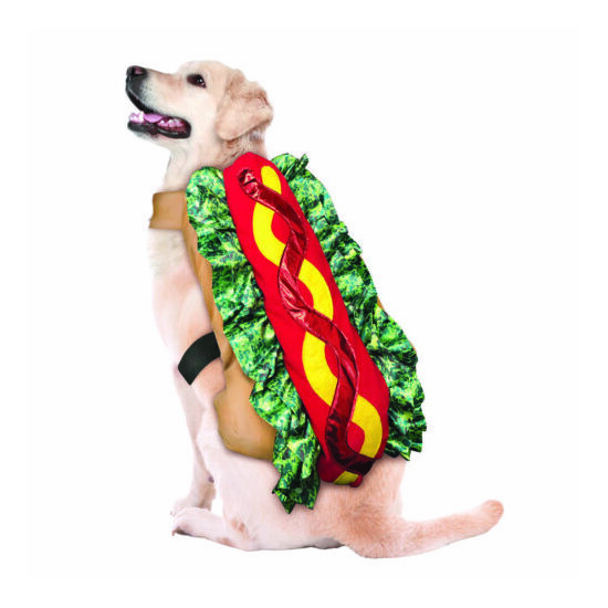 Hot Dog Dress Up Funny Pet Costume Halloween Party Outfit Clothes Sausage Large image {1}