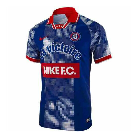 Nike FC La Victoire Soccer Jersey Indigo Force Blue AQ0660-438 Men's Large image {3}