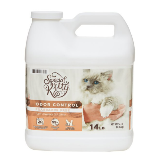 Special Kitty Odor Control Tight Clumping Cat Litter, Fragrance Free, 14 lb image {1}