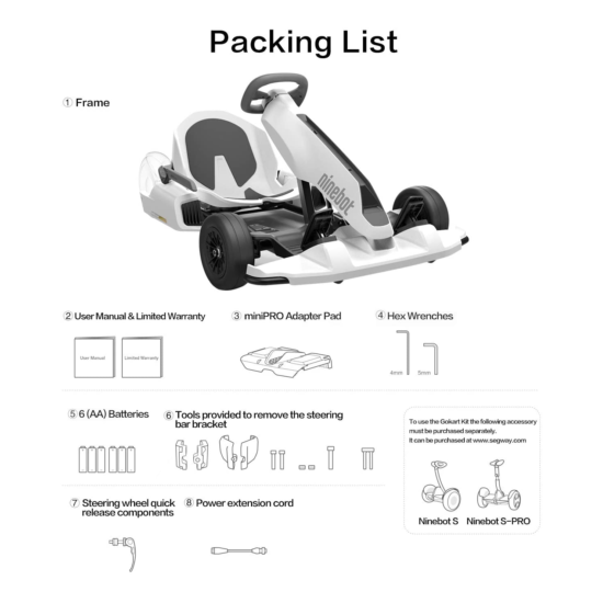 Segway Ninebot Electric GoKart Drift Kit, Outdoor Racer Pedal Car, Ride On Toys  image {10}