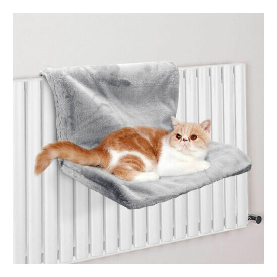 Pet Cat Hammock Luxury Self Warming Bed Hanging Winter Fleece Basket Carrier image {1}