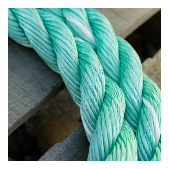 High Tenacity Polypropylene Aqua Green Poly Marine Rope Cobalt Blue Danline image {2}
