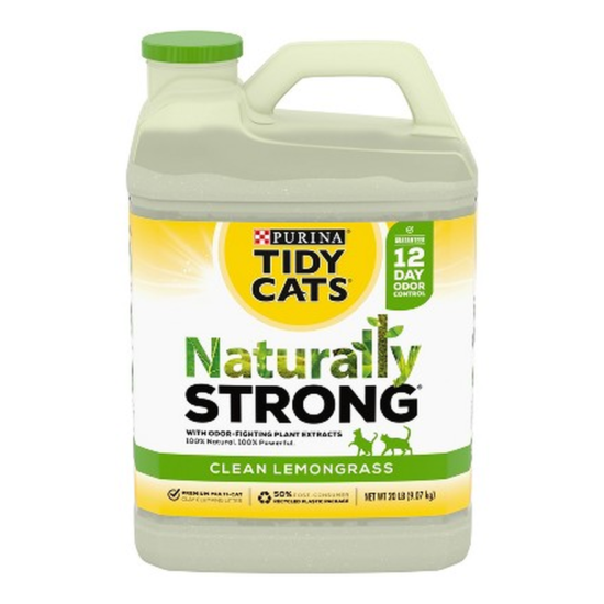 Tidy Cats Naturally Strong Cat Litter Lemongrass Scent image {1}