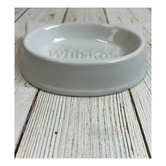 Whiskas Cat Kitten Food White Dish Pottery Feeding Bowl Limited Edition Ceramic  image {3}