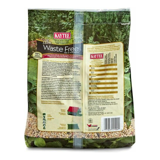 KAYTEE ULTRA WASTE FREE NUT & FRUIT BLEND NONE BIRDS FOOD MIX NUTS ALL BIRDS image {2}