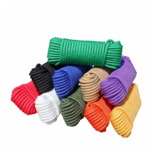 20Meter X 6mm 35Feets 550 Paracord Camping Guy Parachute Cord Tent Lanyard Rope image {9}