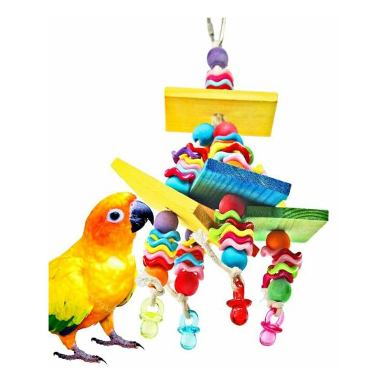 840 Wiggles N Wafer Bird Toy Parrot Cage Toys Cages Parakeet Conure Cockatiel image {1}