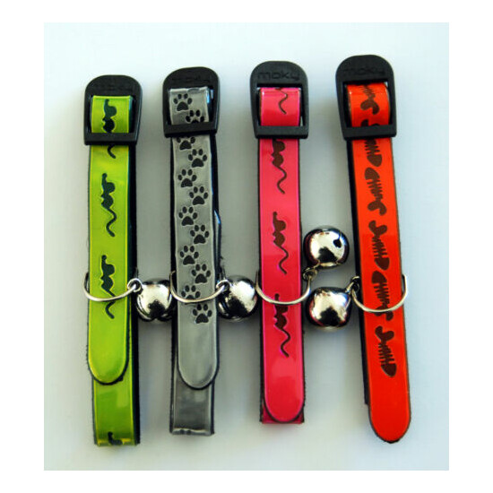Designer Reflective Cat Collars by Moky (2 collars)  image {1}