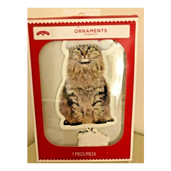 ~Holiday Time~ Cat W/ Hanging Snowflake~Christmas Ornament~Adorable!~New! image {2}