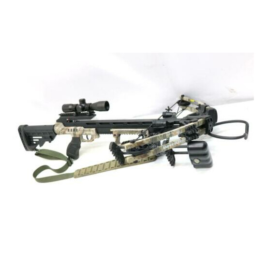 CenterPoint Sniper Elite 370 Whisper - 185# (Camo) Crossbow Thumb {1}