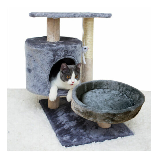 Cat Tree Kitty Furniture Scratching Activity Tower Post Condo Kitten Pet House image {3}