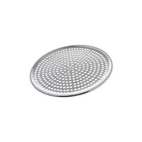 Browne (575351) 11" Perforated Aluminum Pizza Tray image {1}