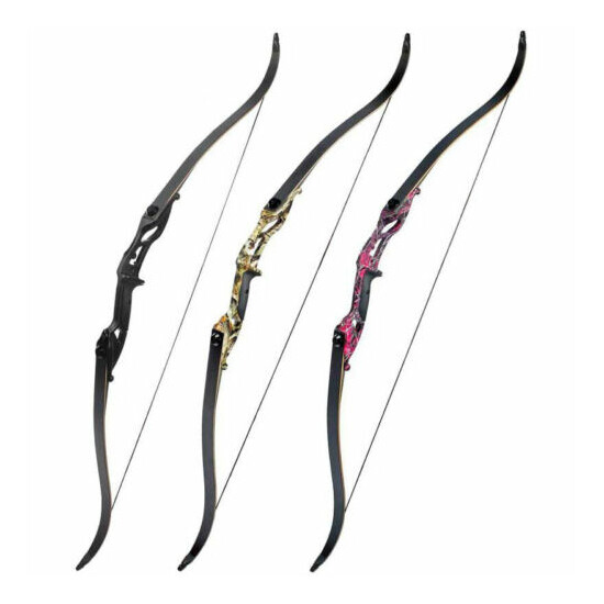 30-50lbs Archery Recurve Bow Set Hunting Bow 56 inch Takedown carbonpfeile  image {5}