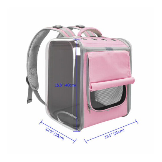 Pet Cat Dog Carrier Backpack Airline Approved Portable Mesh Travel Handbag Cage image {2}